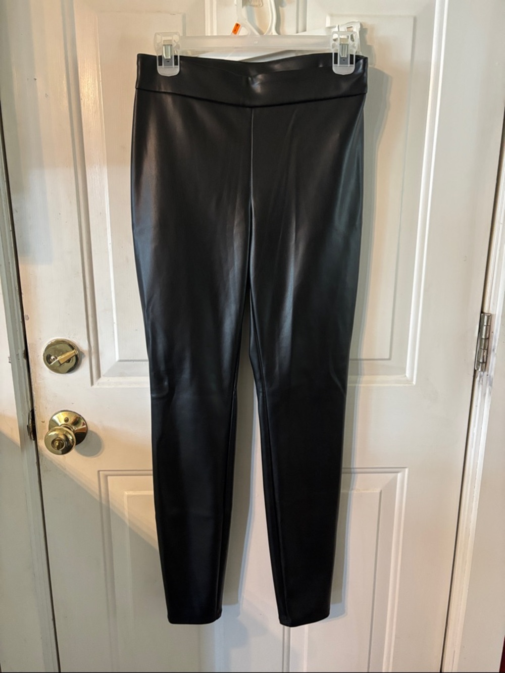 Bar III Black Faux Leather Leggings